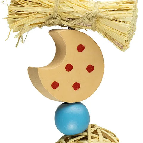 SMALL ANIMAL/BIRD TOY - CHEW - MILK N COOKIES