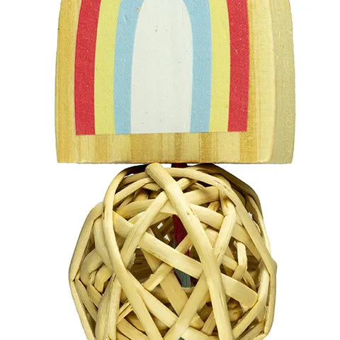 SMALL ANIMAL/BIRD TOY - CHEW - RAINBOW