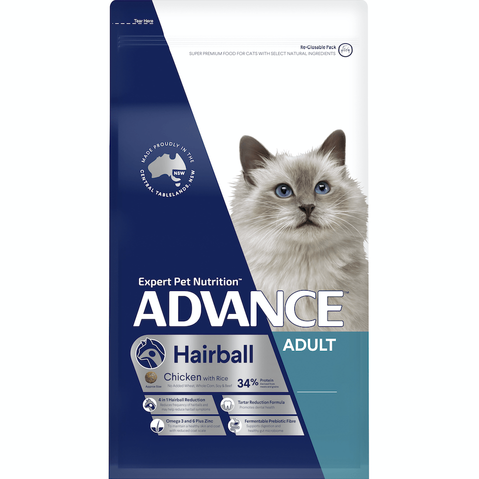 ADVANCE CAT HAIRBALL CHICKEN WITH RICE 2KG