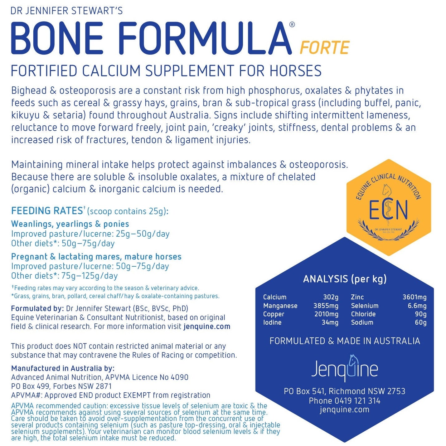 JENQUINE BONE FORMULA FORTE