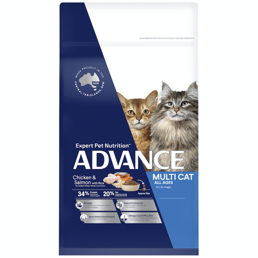 ADVANCE MULTI CAT ALL AGES CHICKEN & SALMON WITH RICE