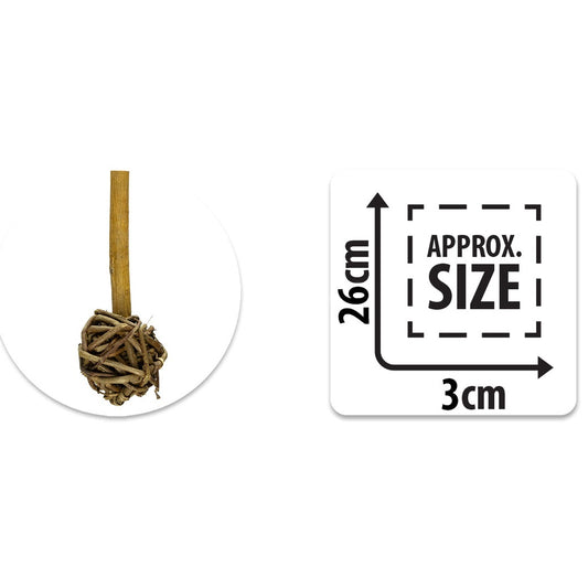 SMALL ANIMAL/BIRD TOY - NATURALS - BARBELL