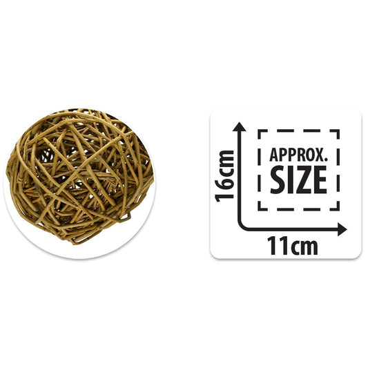 SMALL ANIMAL/BIRD TOY - NATURALS - WILLOW BALL