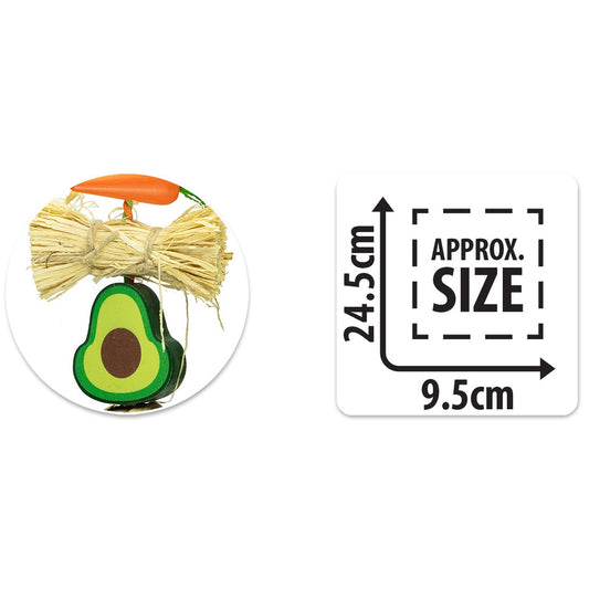 SMALL ANIMAL/BIRD TOY - AVOCADO CHEW