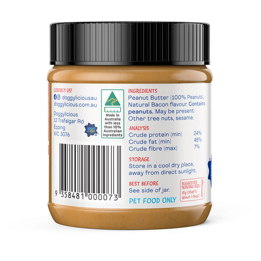 DOGGY BUTTER BARKIN BACON 250G