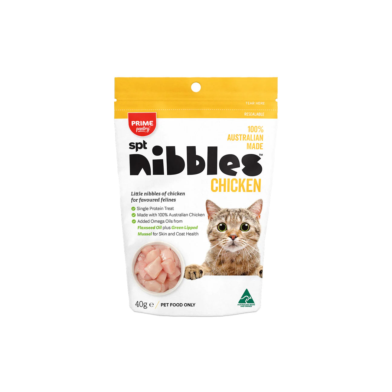 NIBBLES CHICKEN CAT TREATS 40G