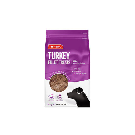 PRIME100 TURKEY FILLET TREATS 100g