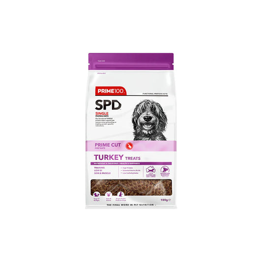 PRIME100 CUT TURKEY TREATS 100G