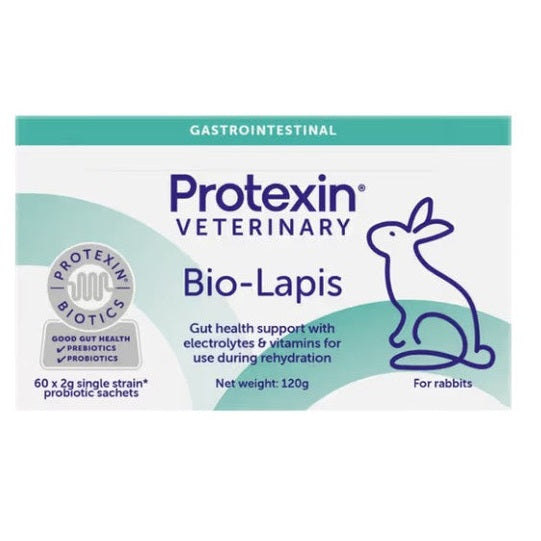 Protexin Veterinary Bio-Lapis packaging for rabbits on a white background
