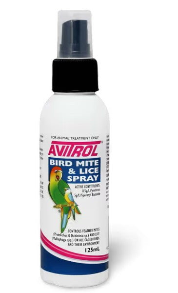 AVITROL BIRD MITE AND LICE SPRAY 125ML