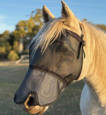 FLYVEILS BY DESIGN - 100% BLOCKOUT NOSE COVER FUR FLY VEIL
