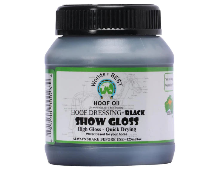 WORLDS BEST FOOF OIL SHOW GLOSS BLACK 125ML