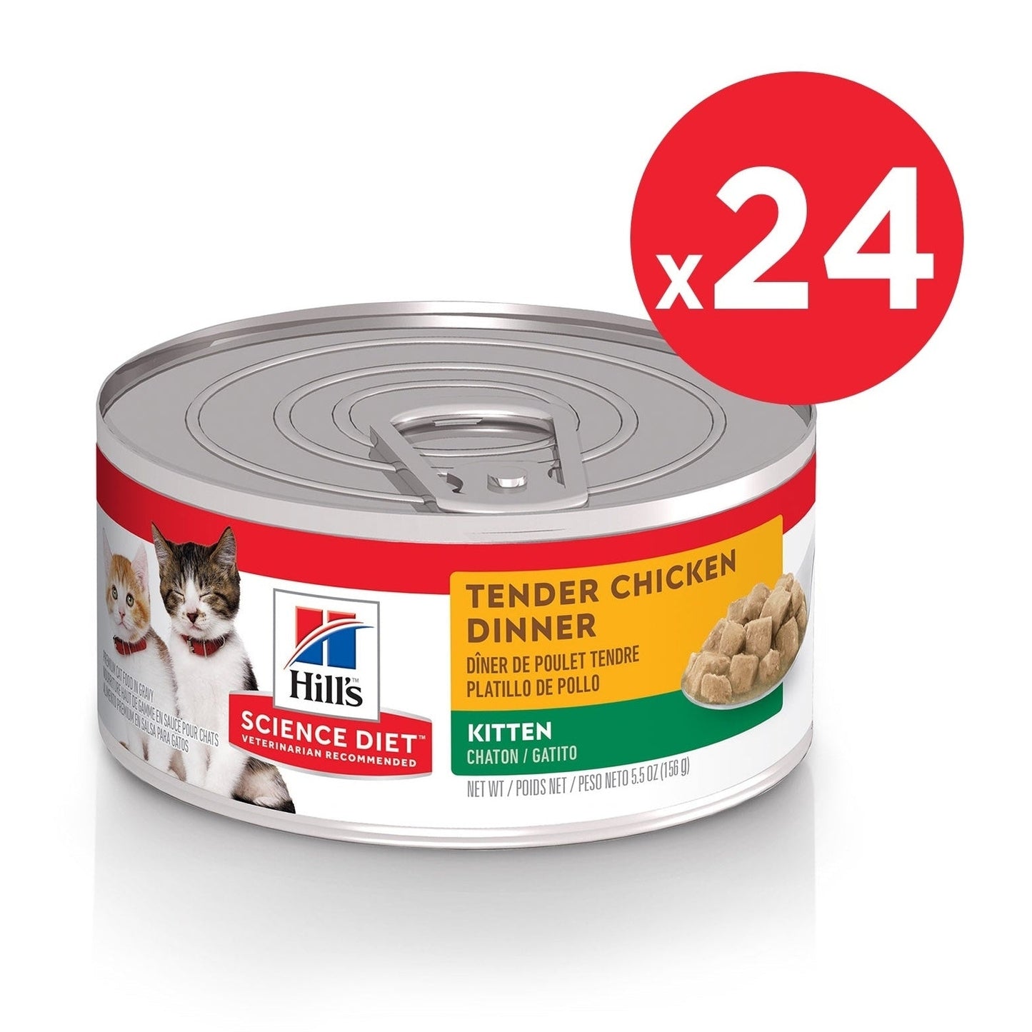 HILL'S SCIENCE DIET FELINE KITTEN CHICK 156GM 24s
