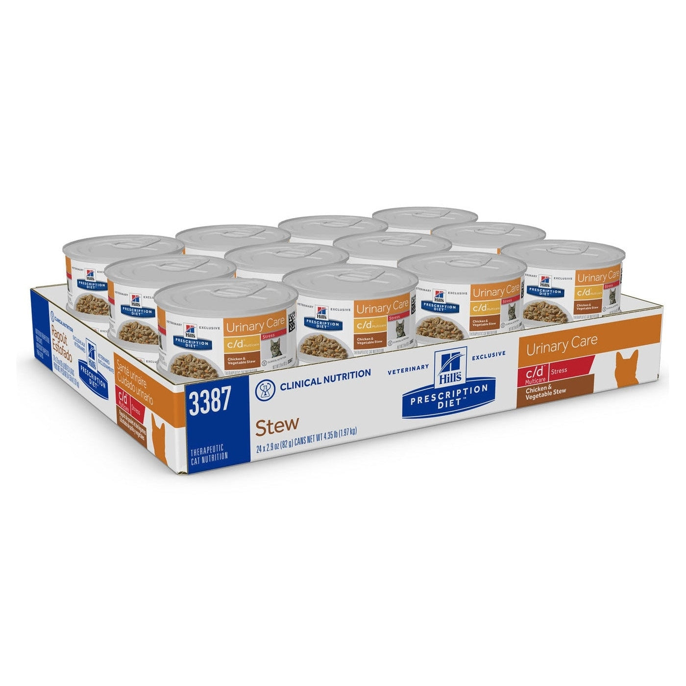 HILL'S PRESCRIPTION DIET FELINE C/D MULTICARE STRESS 82GM 24s