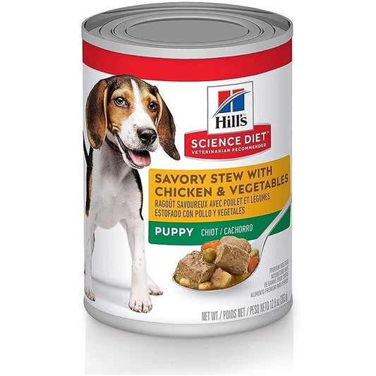 HILL'S SCIENCE DIET K9 PUPPY SAVORY CHICKEN 370GM 12s