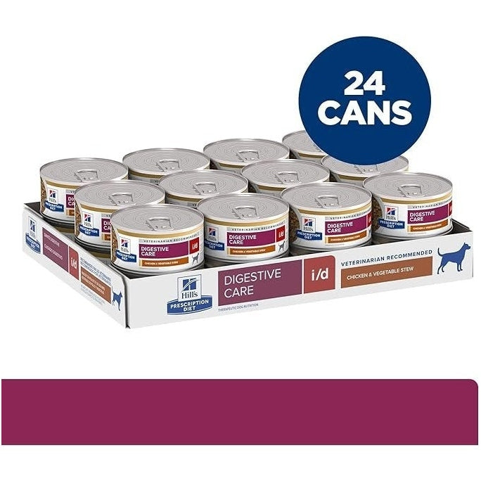 HILL'S PRESCRIPTION DIET K9 I/D CHICK VEG STEW 156GM 24s