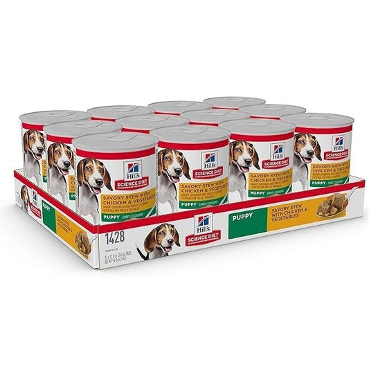 HILL'S SCIENCE DIET K9 PUPPY SAVORY CHICKEN 370GM 12s