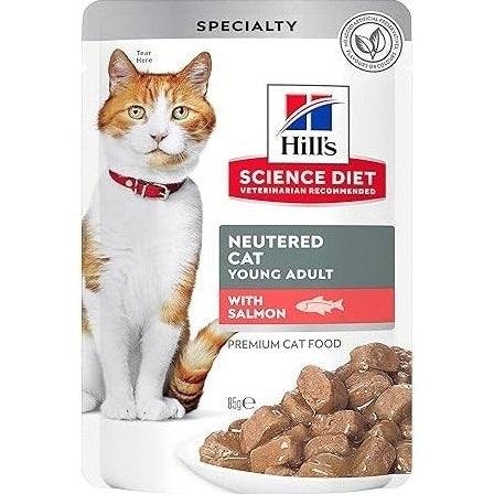 HILL'S SCIENCE DIET FELINE NEUT SALMON 85GM 12s POUCH