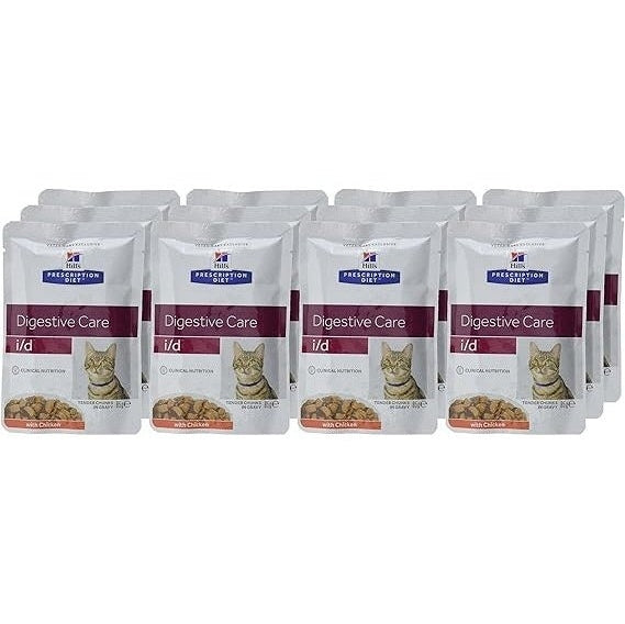 HILL'S PRESCRIPTION DIET FELINE I/D CHK 85GM 12s POUCH