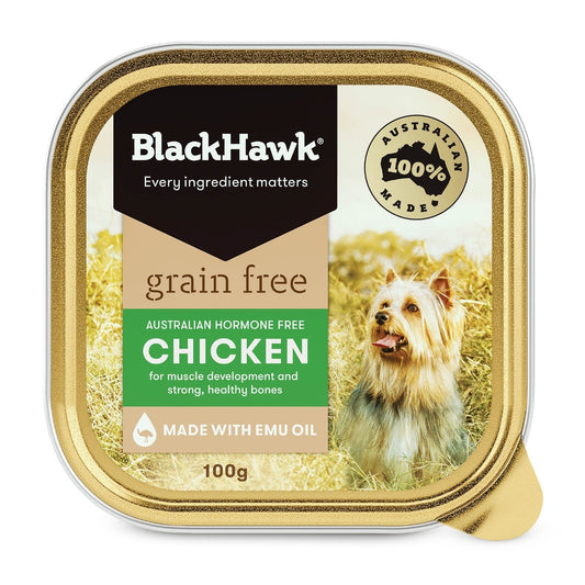 BLACKHAWK K9 GRAIN FREE CHICKEN 100GM 9s