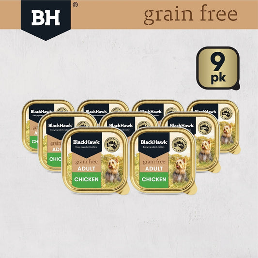 BLACKHAWK K9 GRAIN FREE CHICKEN 100GM 9s