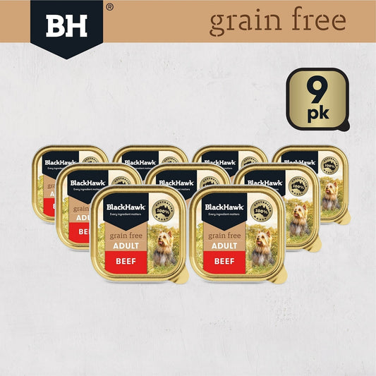 BLACKHAWK K9 GRAIN FREE BEEF 100GM 9s