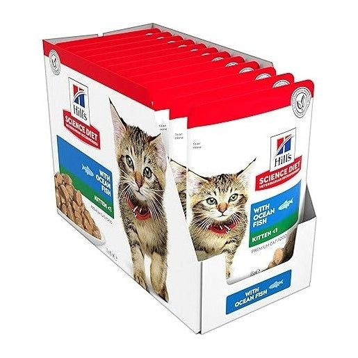 HILL'S SCIENCE DIET FELINE KITTEN OFISH 85GM 12s POUCH