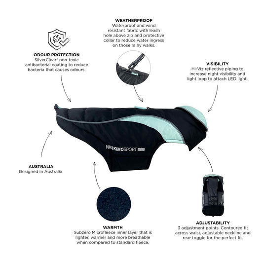 HUSKIMO DOG COAT SHERPA