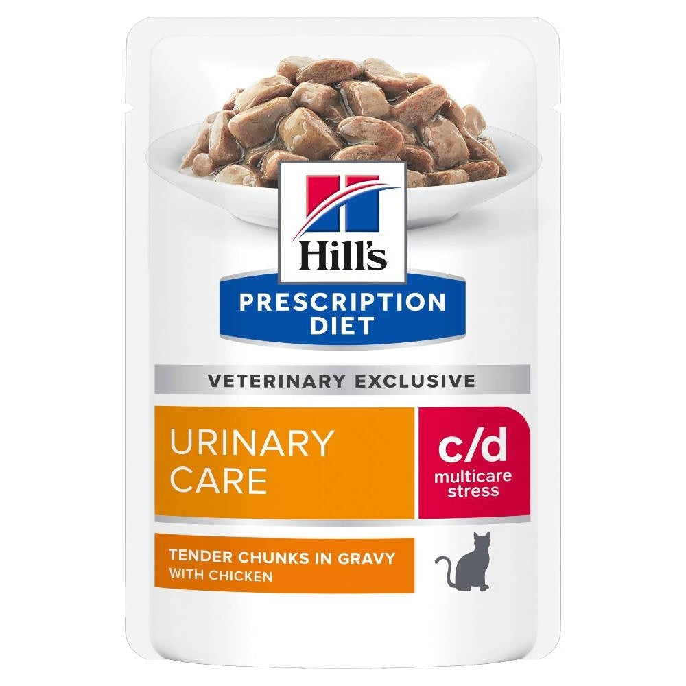 HILL'S PRESCRIPTION DIET FELINE C/D STRESS 85GM 12s POUCH