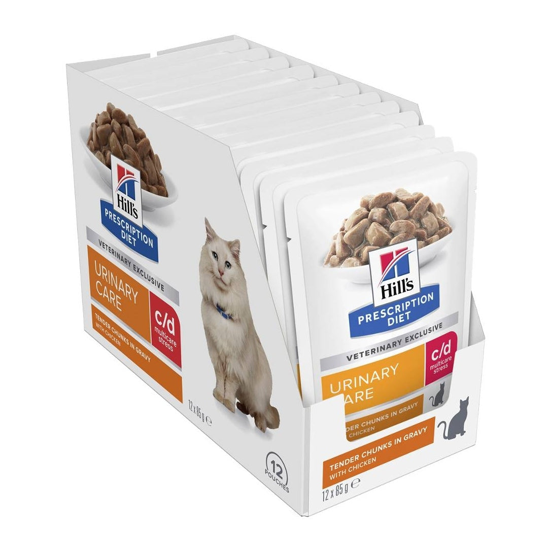 HILL'S PRESCRIPTION DIET FELINE C/D STRESS 85GM 12s POUCH