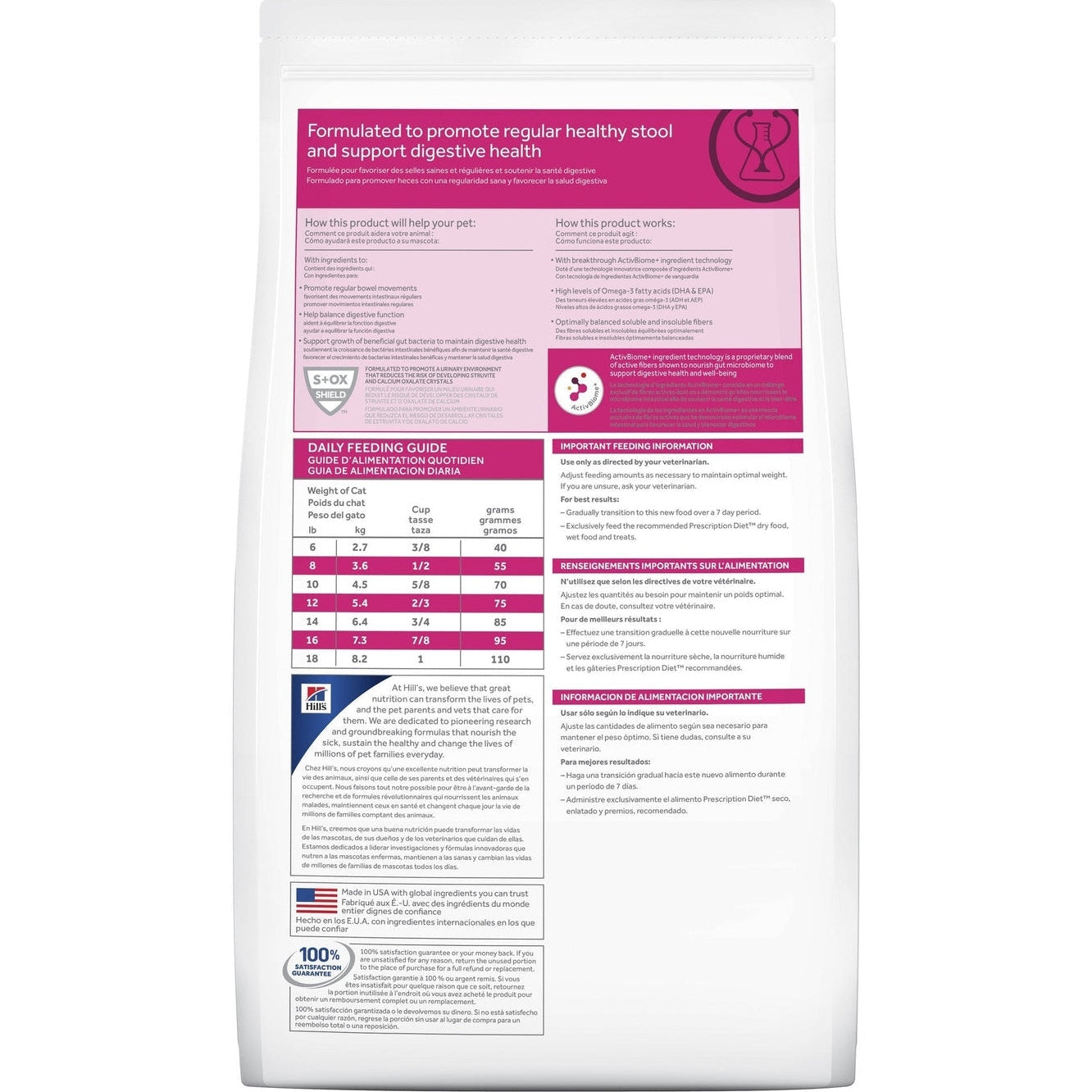 HILL'S PRESCRIPTION DIET FELINE GI BIOME 1.8KG