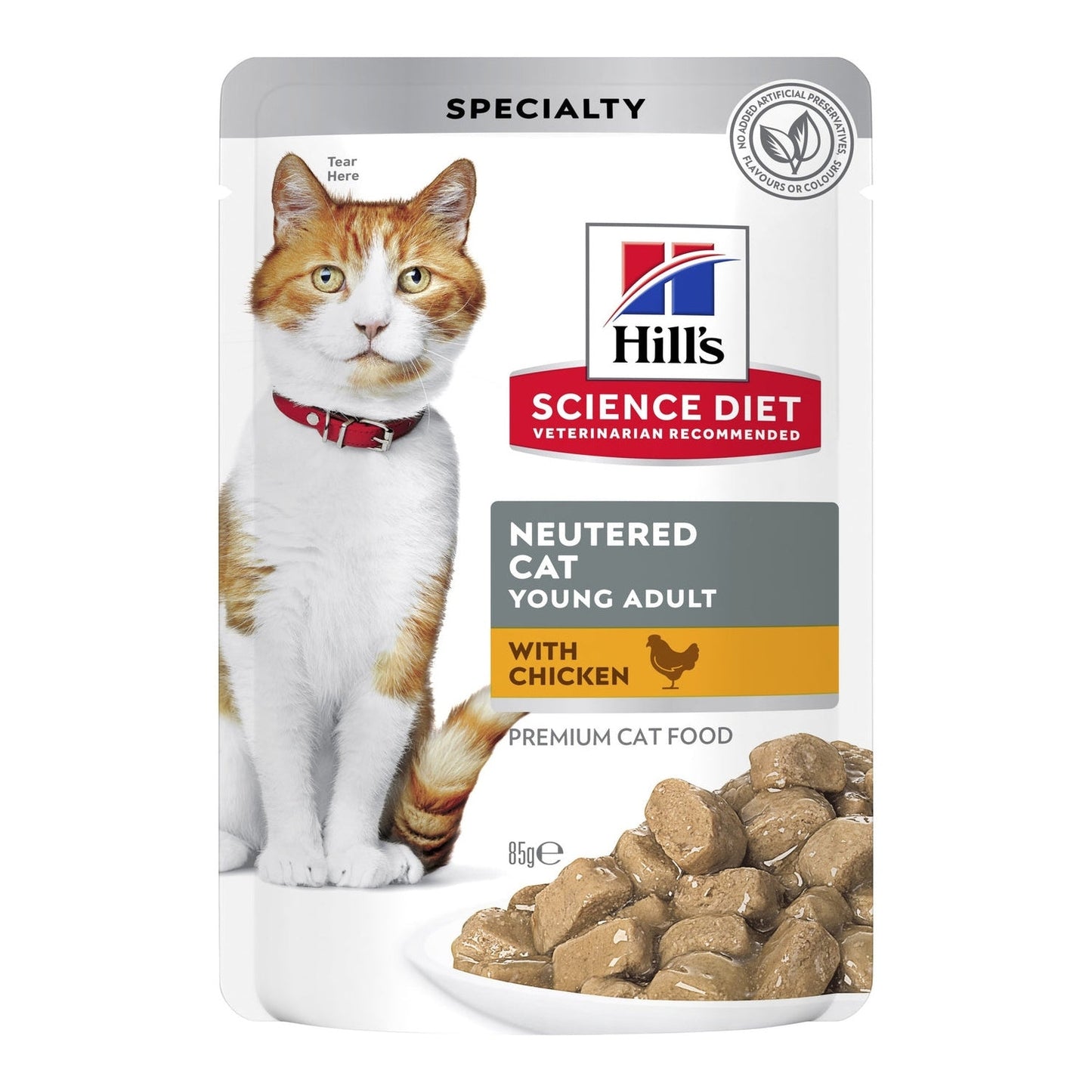 HILL'S SCIENCE DIET FELINE NEUT CHICKEN 85GM 12s POUCH