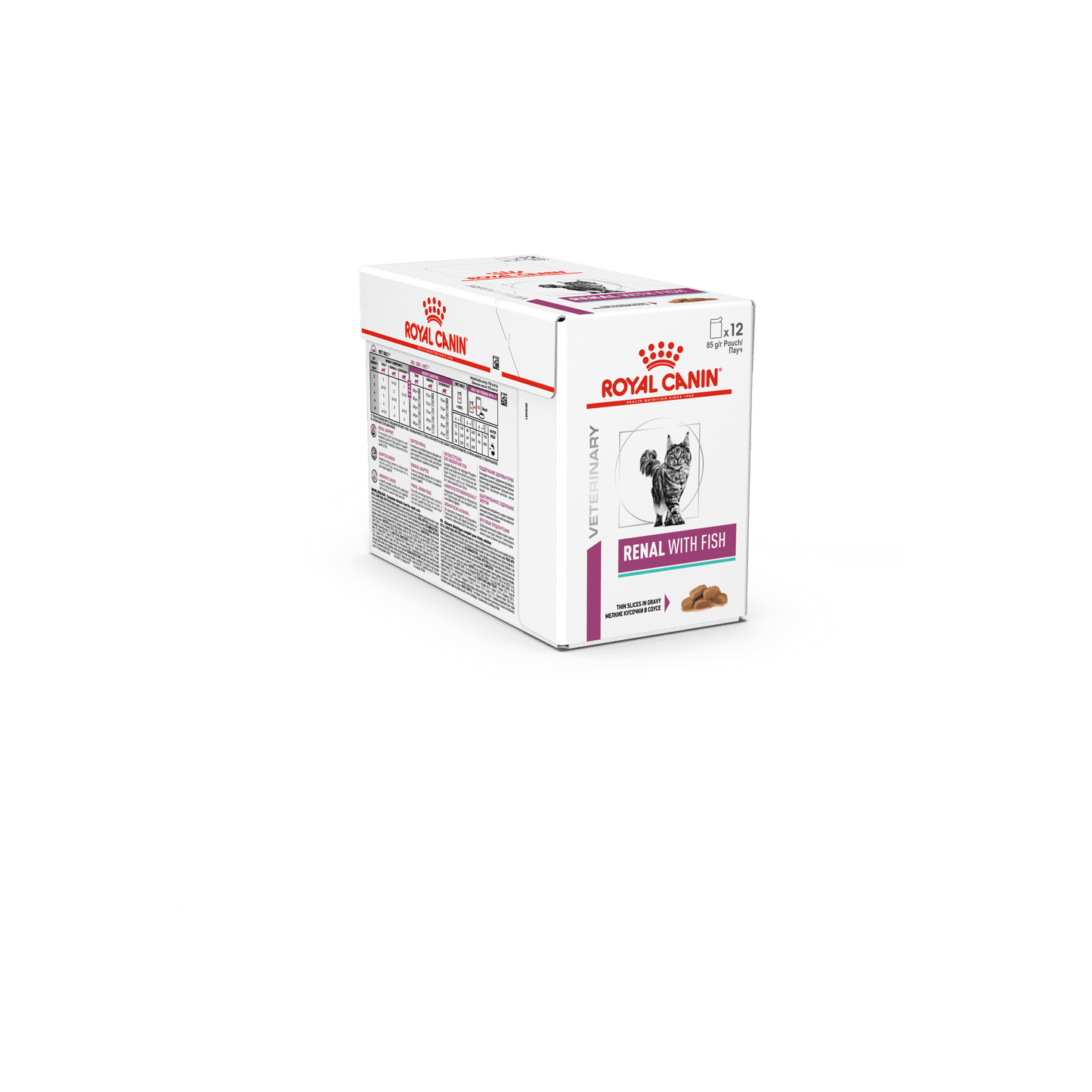 ROYAL CANIN FELINE RENAL 85GM 12s FISH POUCH