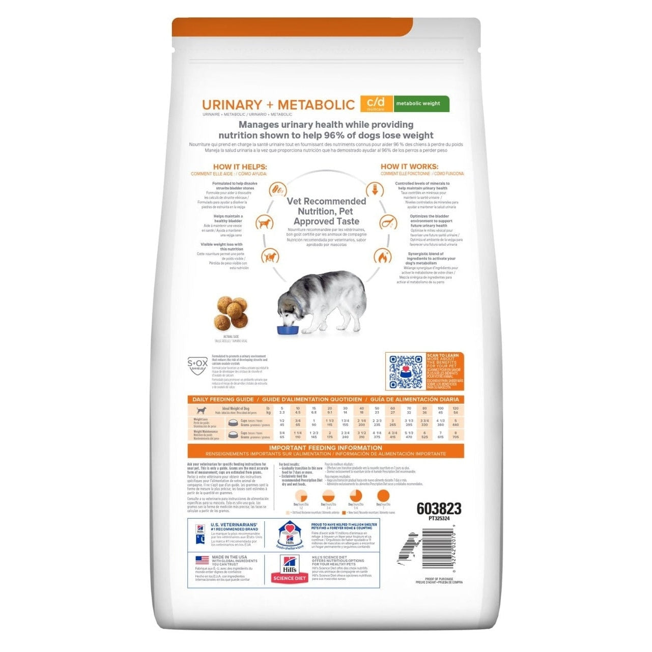HILL'S PRESCRIPTION DIET K9 C/D + METABOLIC 3.85KG