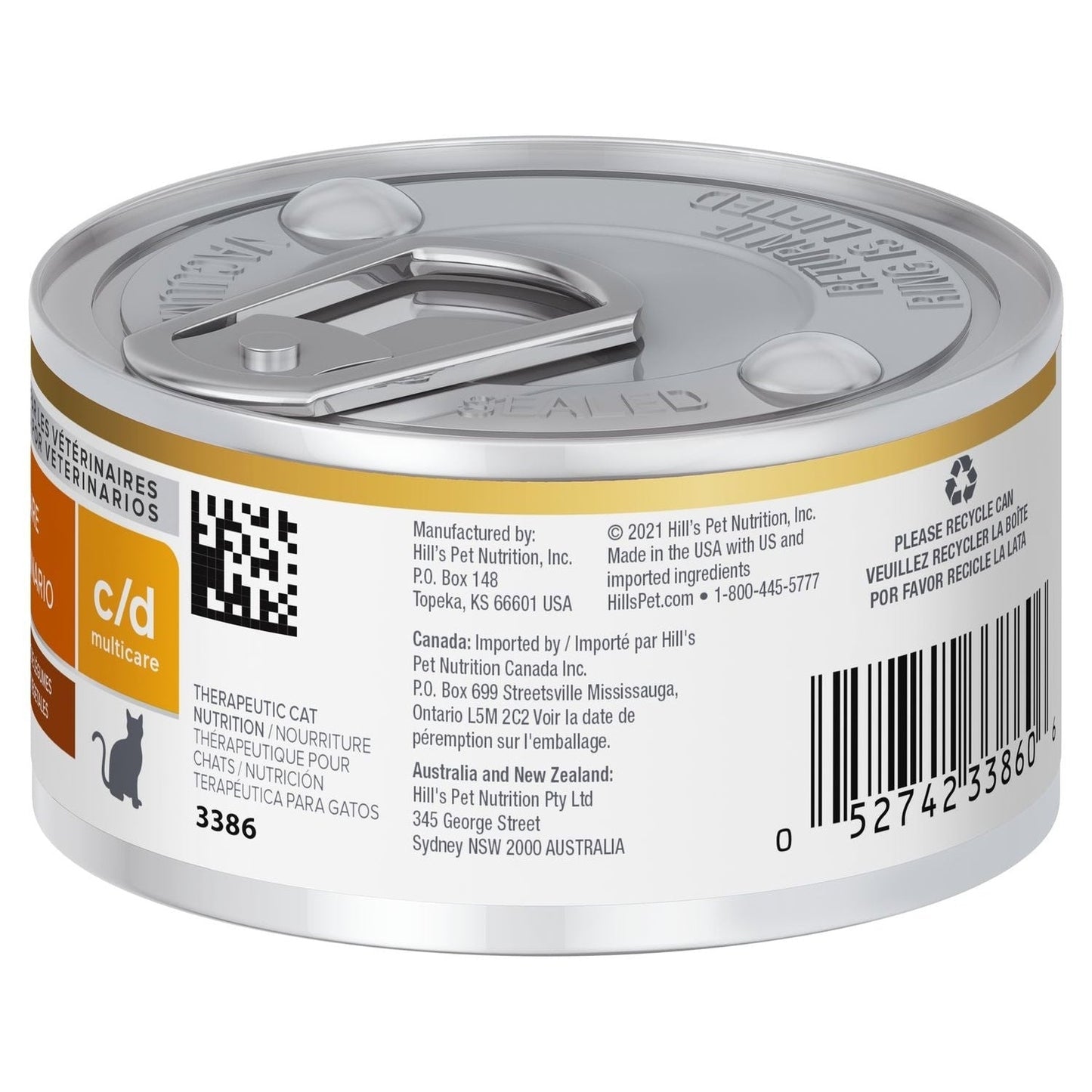 HILL'S PRESCRIPTION DIET FELINE C/D CHICK VEG STEW 82GM 24s