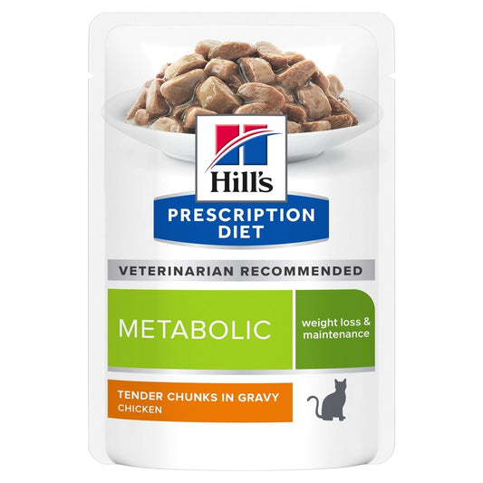 HILL'S PRESCRIPTION DIET FELINE METABOLIC 85GM 12s POUCH