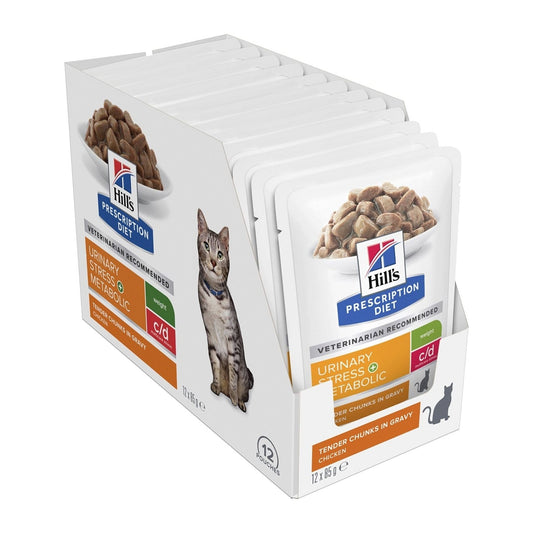 HILL'S PRESCRIPTION DIET FELINE C/D STRESS METABOLIC 85GM 12s