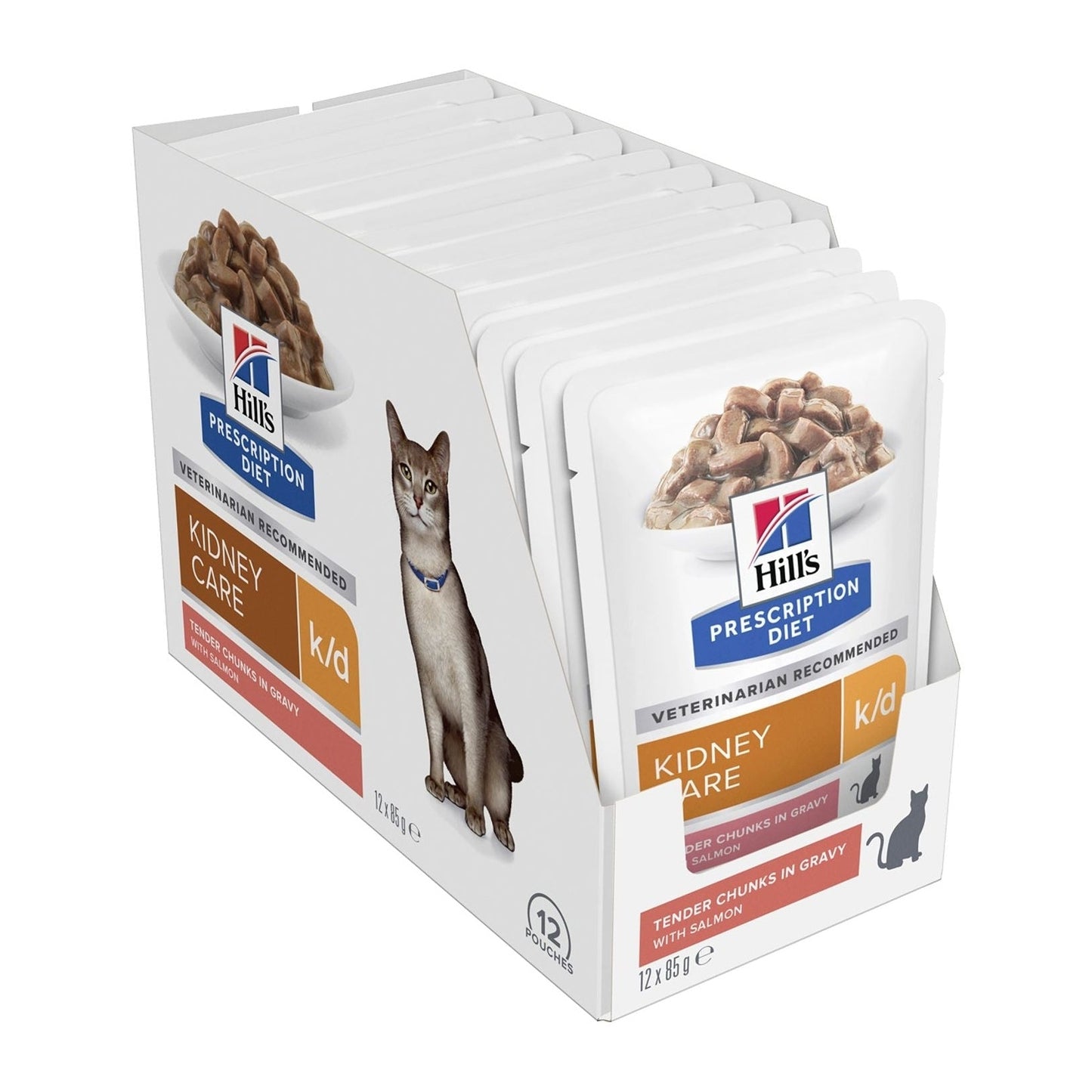 HILL'S PRESCRIPTION DIET FELINE K/D SALM 85GM 12s POUCH