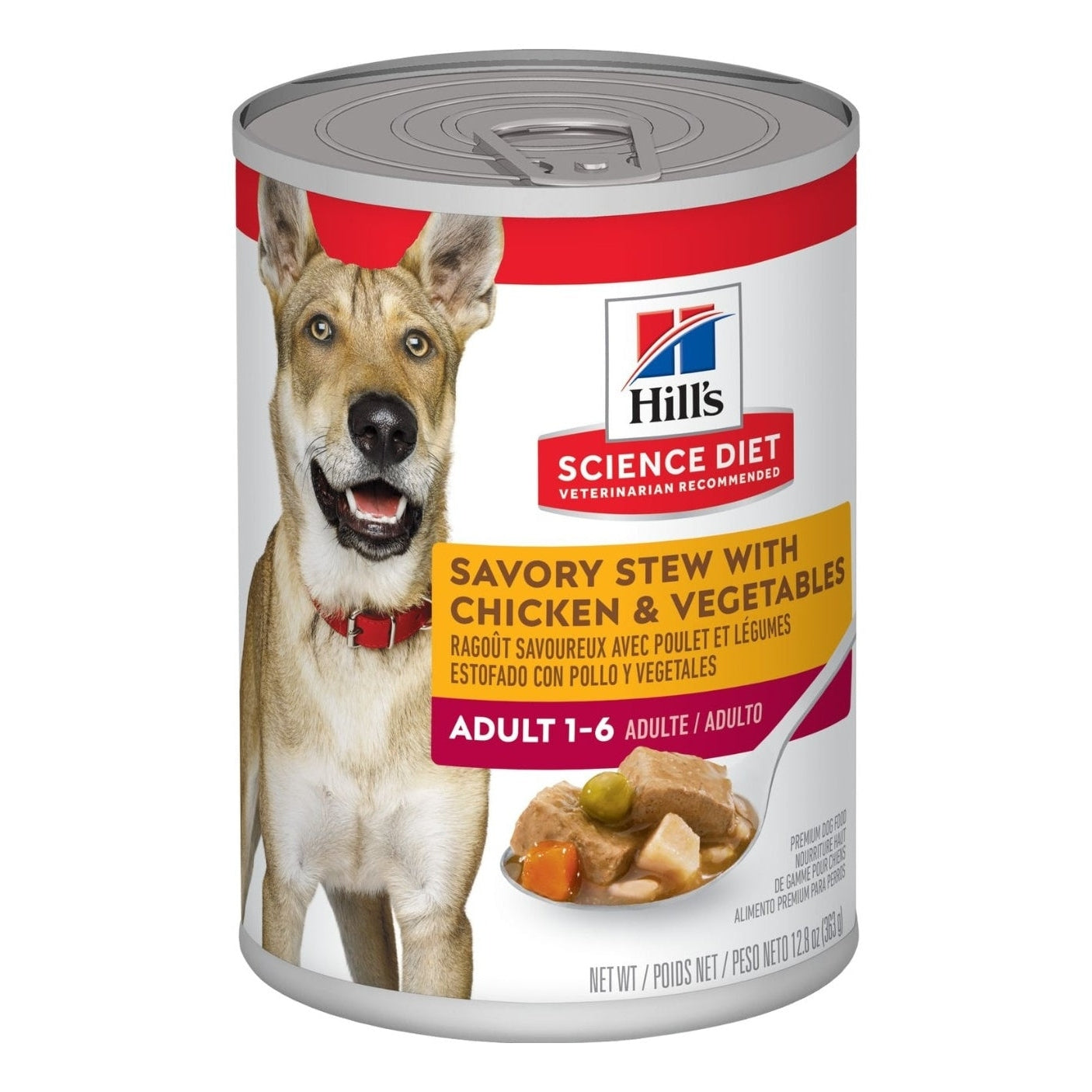 HILL'S SCIENCE DIET K9 ADULT STEW CHICKEN 363GM 12s