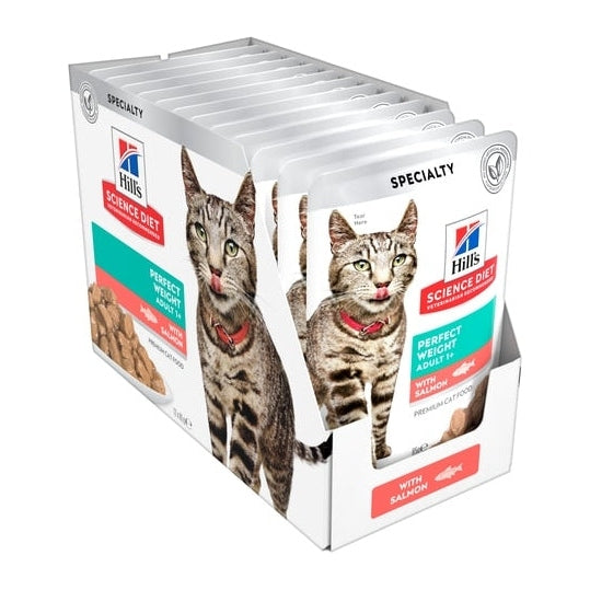 HILL'S SCIENCE DIET FELINE SALM PERF WEIGHT 85GM 12s POUCH