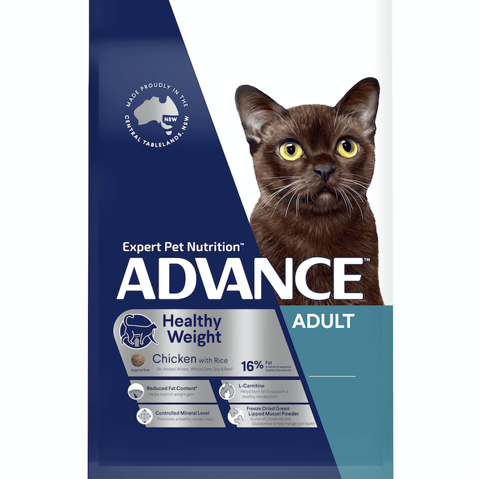 ADVANCE CAT HEALTHY WEIGHT CHICKEN WITH RICE 2KG