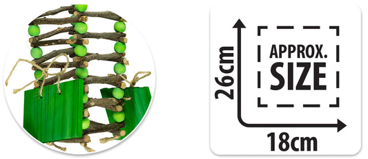 SMALL ANIMAL/BIRD TOY - NATURALS - STICK HAY FEEDER