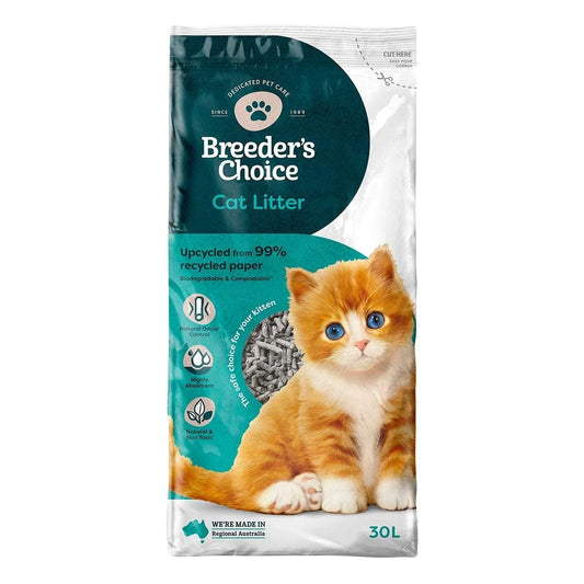 BREEDERS CHOICE CAT LITTER 30L - LOCAL PICK UP ONLY