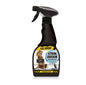 Spray bottle labeled 'Stain Odour Remover' for dogs on a white background