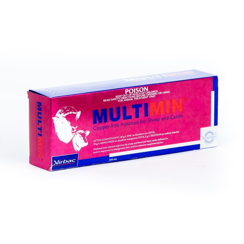 MULTIMIN COPPER-FREE INJECTION FOR SHEEP AND CATTLE 500ML – CVS Online ...