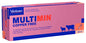 Box of Virbac Multimin Copper Free supplement with pink and blue design.