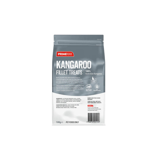 PRIME100 KANGAROO FILLET TREATS 100g