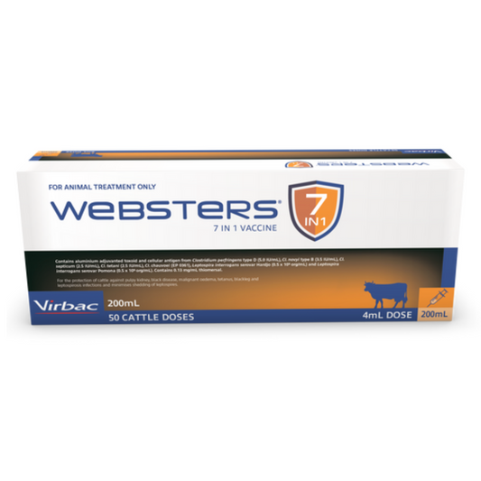 WEBSTERS 7 IN 1 VACCINE - CATTLE - LOCAL PICK UP ONLY