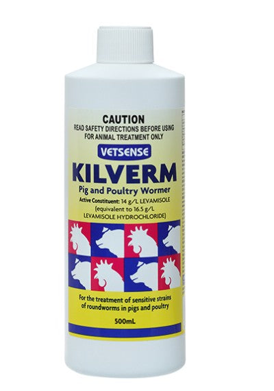 VETSENSE KILVERN PIG AND POULTRY WORMER 500ML