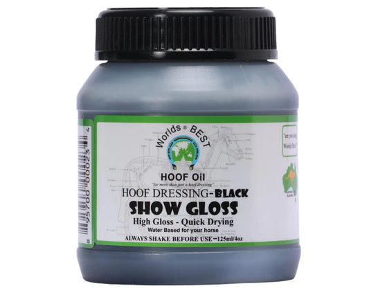 WORLDS BEST FOOF OIL SHOW GLOSS BLACK 125ML